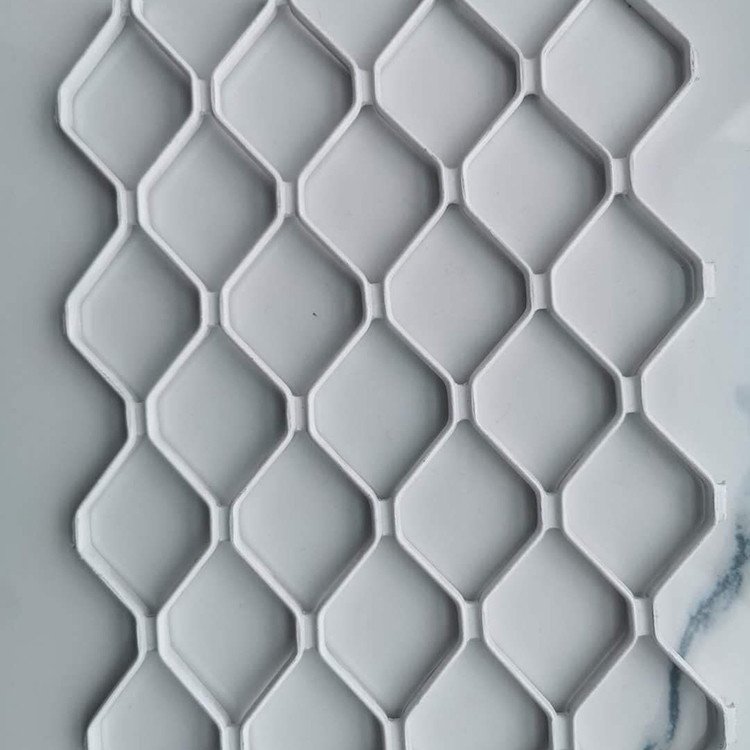 廠家供應 壓波浪鋁網 內襯波浪網 48孔菱形波紋鋁網 包邊鋁網