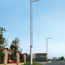 定制8米10米12米道路照明燈桿單臂雙臂市電LED路燈